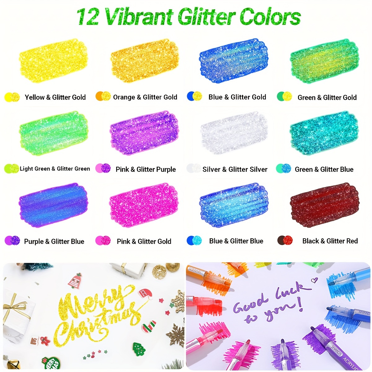 Glitter Pens - Temu