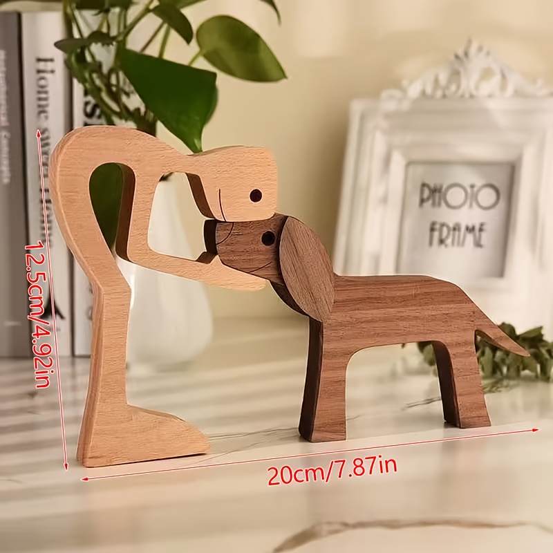 Customized Puppy And Me Wooden Ornament, Personalized Name, Owner And His Loyal Companion