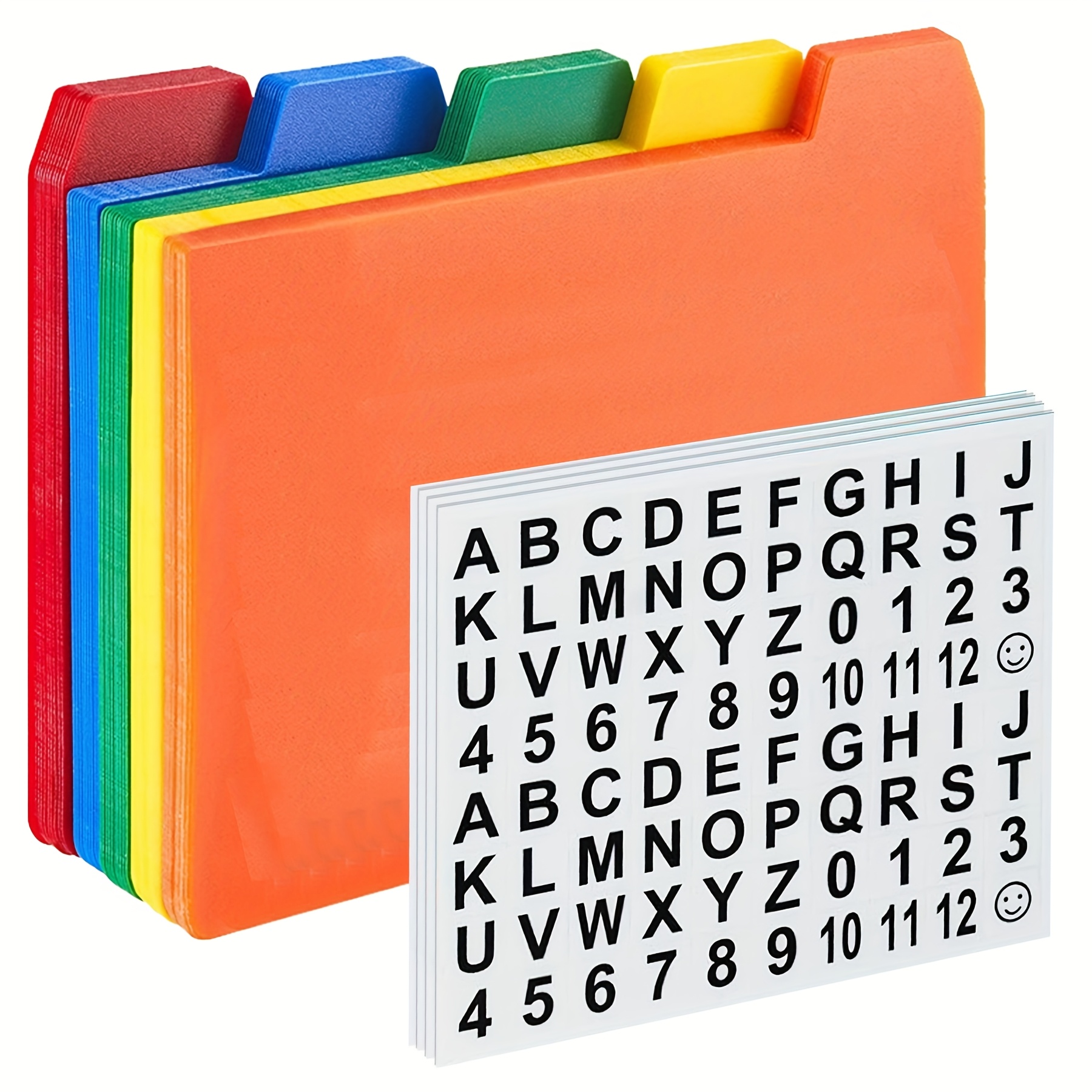 Koogel 25PCS Index Card Dividers 3x5, Index Card Guides