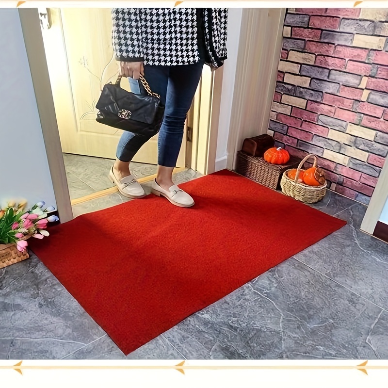 customizable striped door mat non slip waterproof stain resistant for entryway living room kitchen bedroom   machine washable polyester blend rug details 6