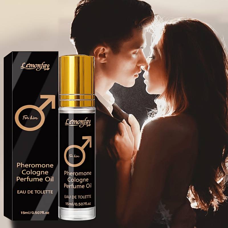 Men's pheromone perfume essential oil - a floral bomb designed for men - 36-hour long-lasting floral-fruity fragrance, alcohol-free roll-on perfume, boosts confidence, attracts love, travel-friendly 15ml, suitable for dates, parties, and work 0