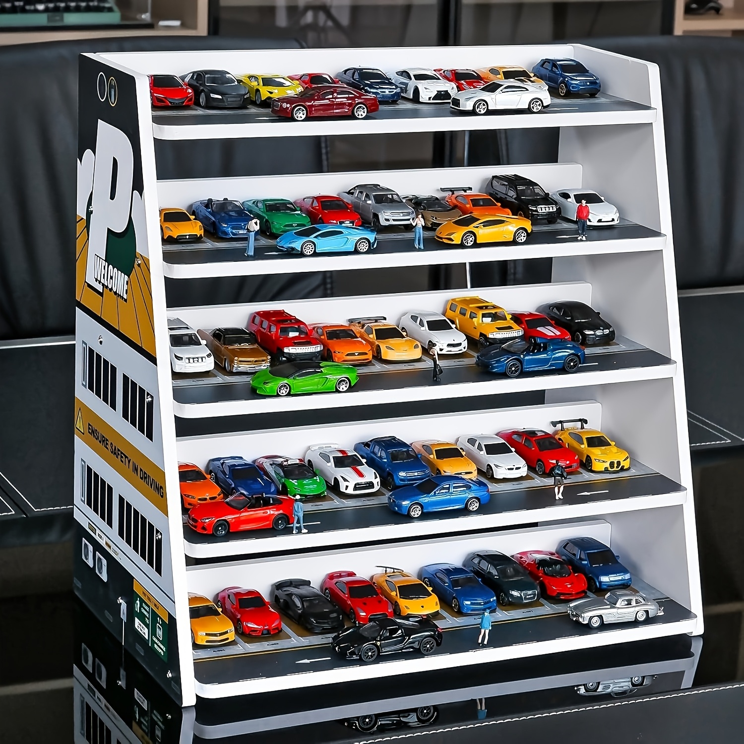 1 64 scale model car garage heavy duty construction holds 45