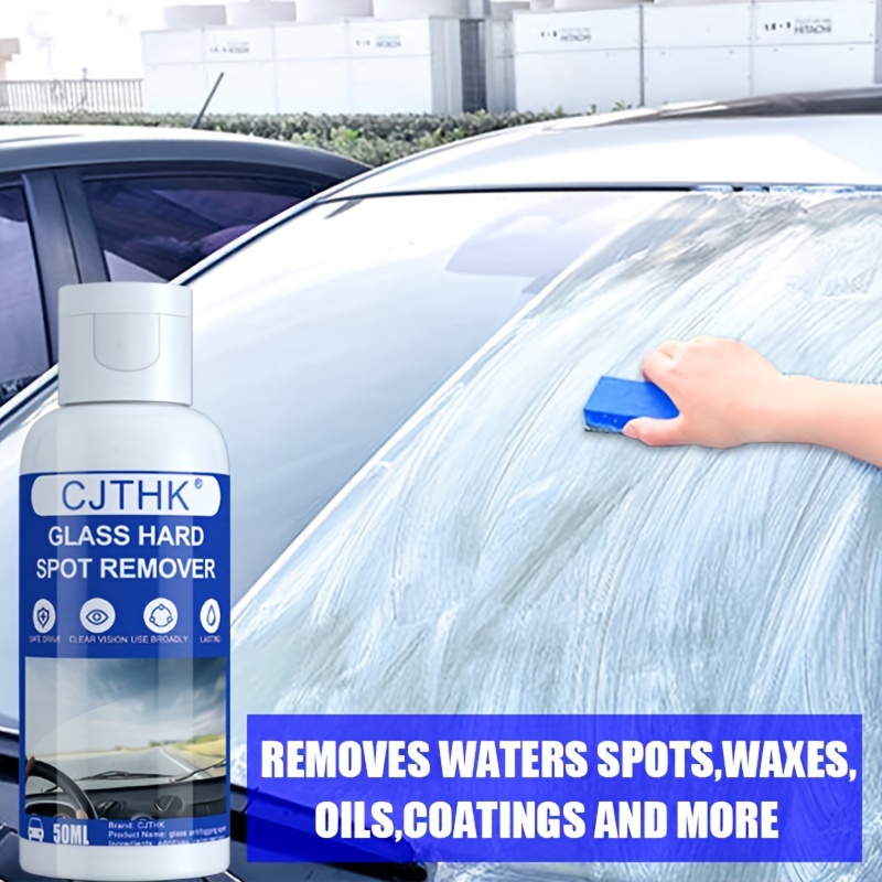 jiang   car glass cleaner removes heavy spots polishes degreases rainproof anti fog agent for auto maintenance details 0