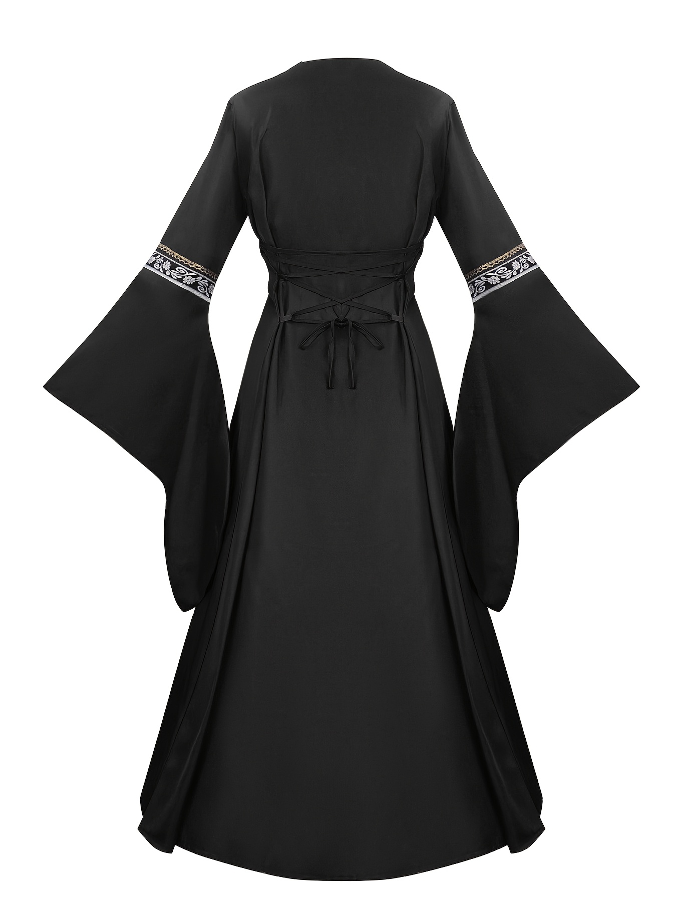 black medieval dress Viking under dress Helga Black S main image 0