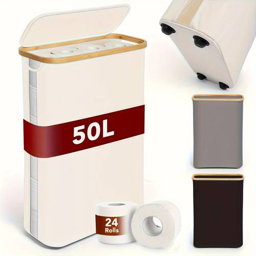 multifunctional bathroom toilet paper holder canvas material no installation required unfinished end toilet paper storage containers