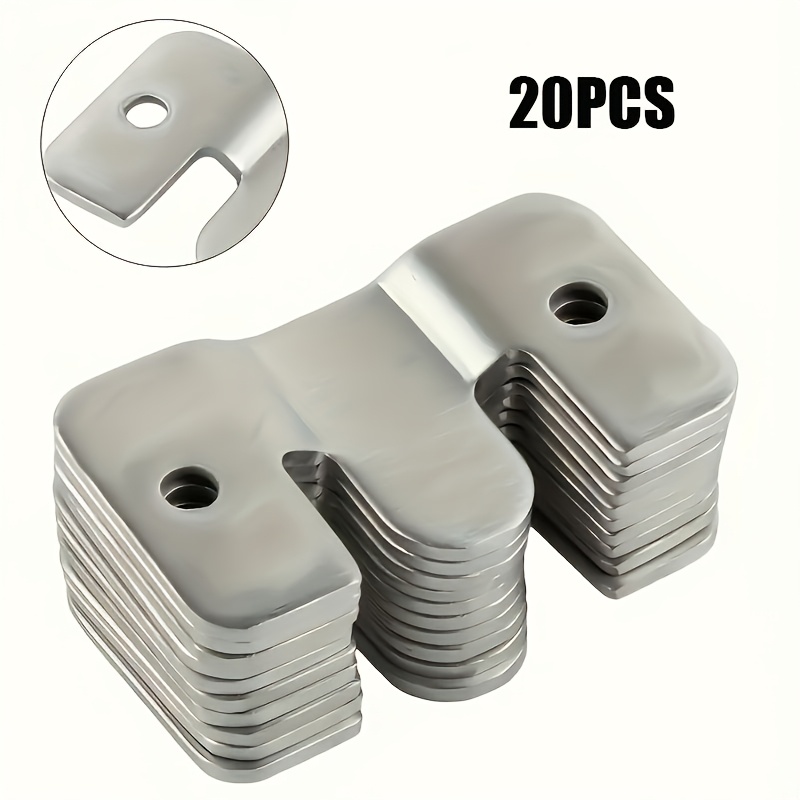E-shop 10/20 Stück robuste Metallhaken im modernen Design mit Verriegelung für Wände, geeignet für Rahmen, Möbel und Eckkanten von Betten, einfach zu
