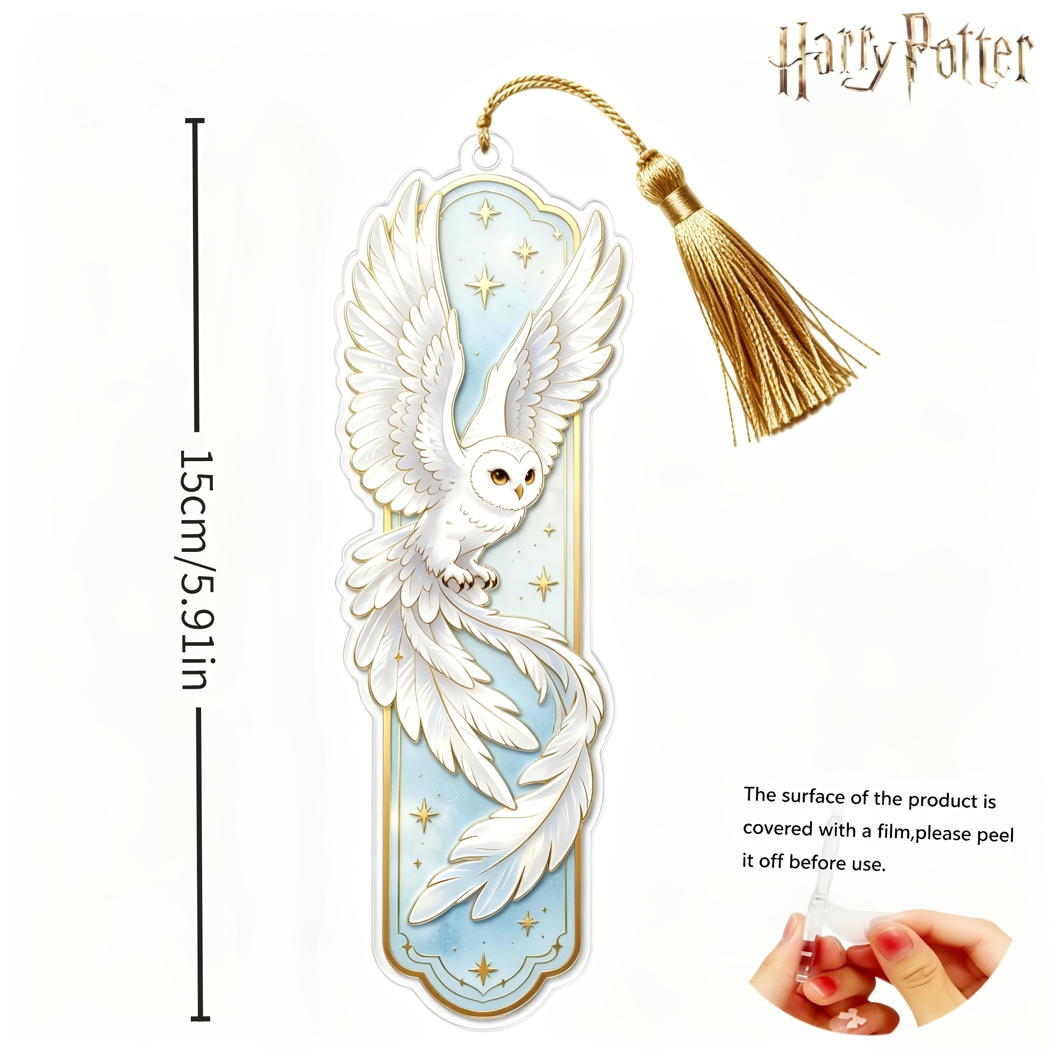 TEMU WB Warner Bros. Marcador de Libros y Clip para Página de Libro Hedwig - Hedwig Adecuado para Regalar, Accesorio de Escritorio, Regalo