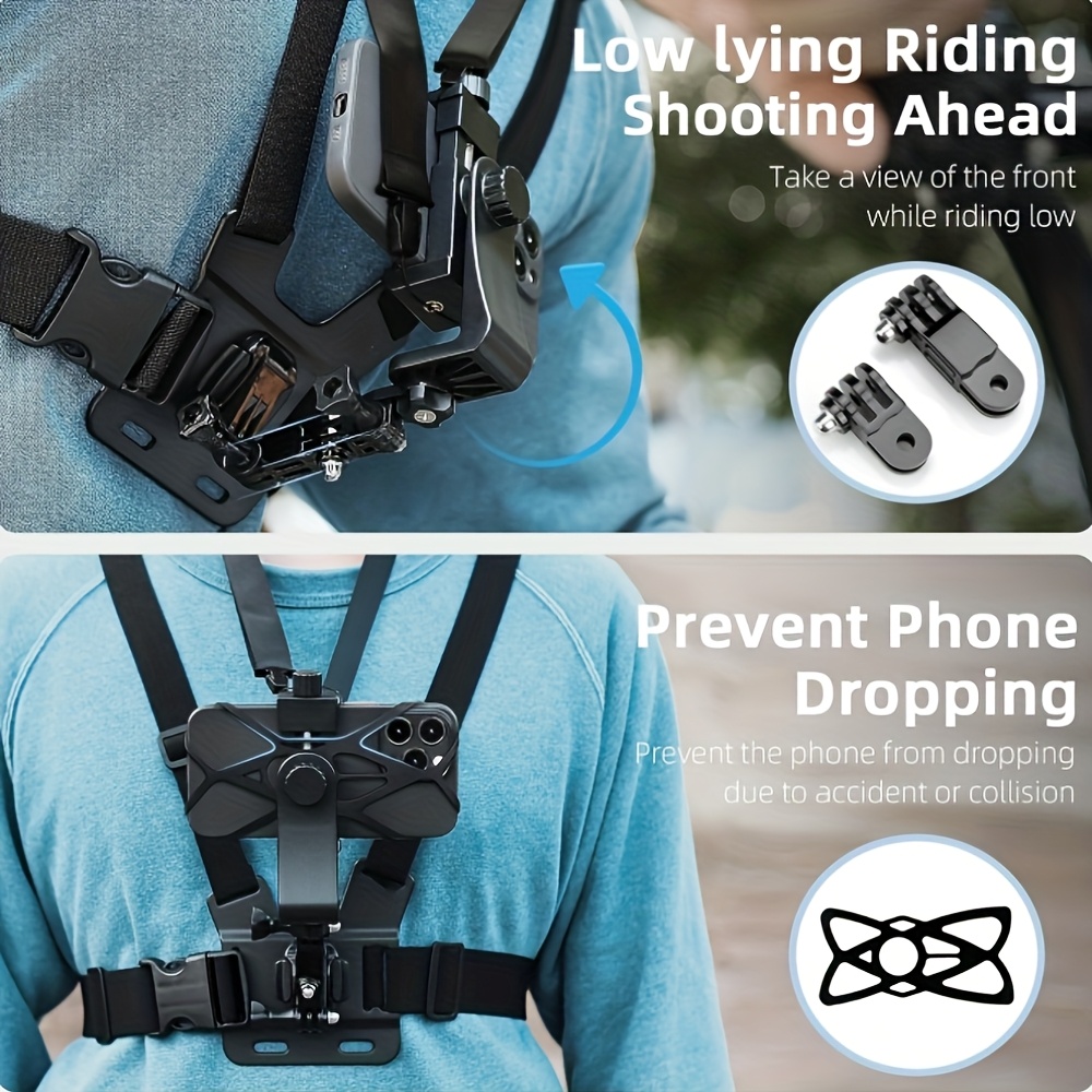 Chest Mount Mobile Holder For Bike For Video Recording Chest