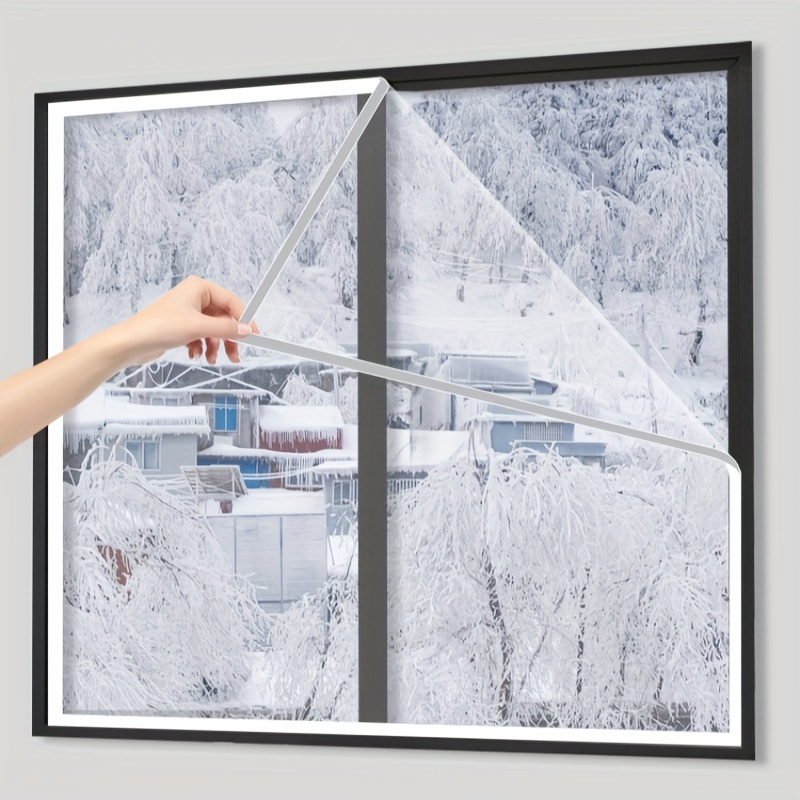 Polyester Anti-Mosquito Window Screen Net, Self-* No-Drill Installation, * Mesh Curtain for Fly Bug Protection, Breathable & Transparent