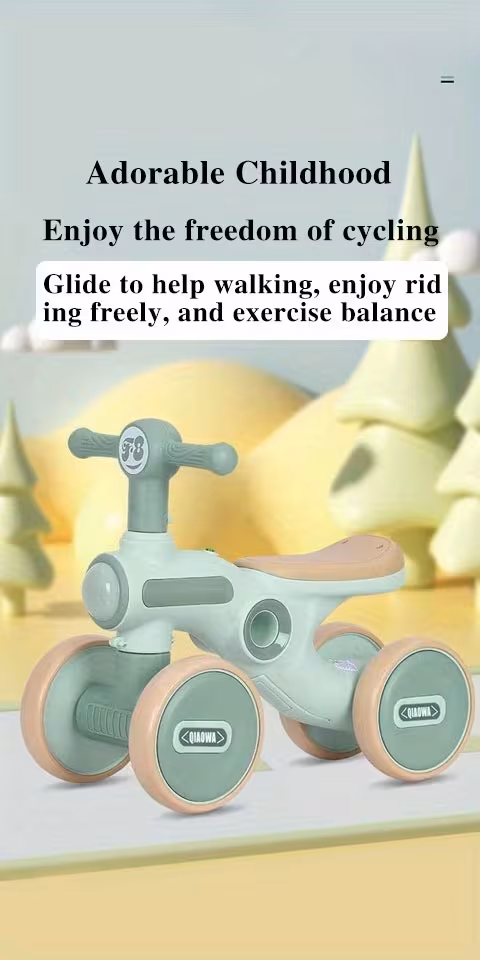portable baby walker kids balance bike with fun lights music and comfortable seat balance bike indoor outdoor use holiday gifts childrens birthday gift halloween easter gift Product details 5