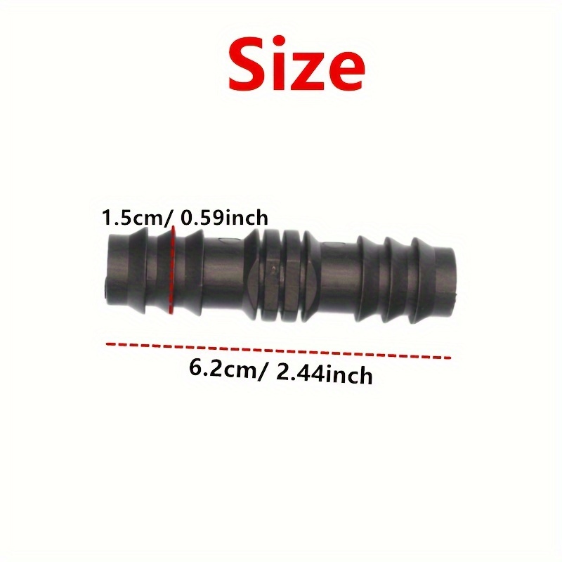 10pcs/30pcs 16pe Pipe Straight Connector For Agricultural Irrigation Hose