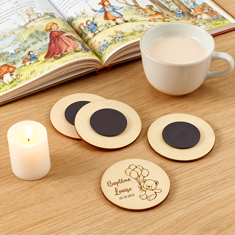Personalized Rustic Wooden Save The Date Magnets