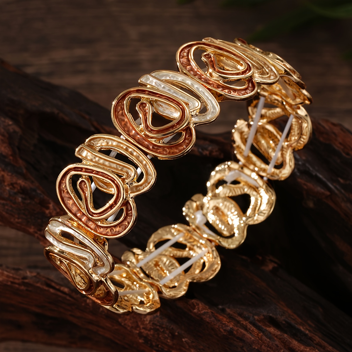 Women's Boho Minimalist Elastic Zinc Alloy Bracelet