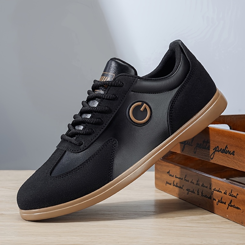 TEMU Loeikan Men's Vintage Casual Skate Shoes, 2026 New Low-top Lace-up Sneakers, Soft Sole With Anti-slip And Wear-resistant Outsole, Versatile