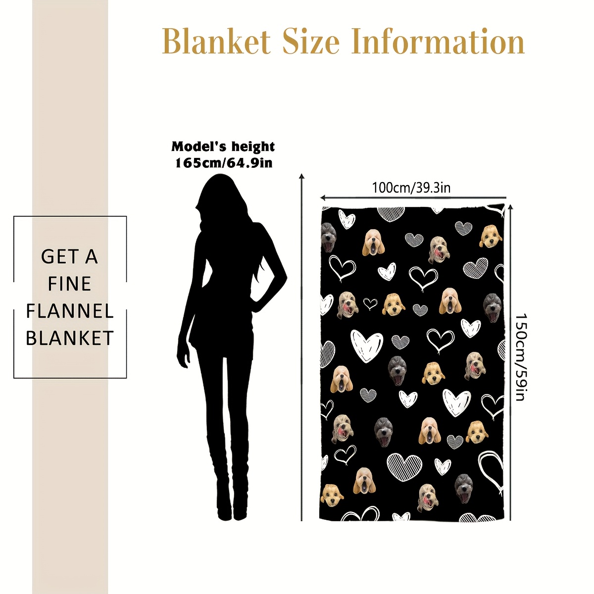 TEMU Coperta da esterno in flanella con personalizzato, 1 pezzo, coperta per le feste, coperta regalo, coperta plaid multiuso morbida e soffice per