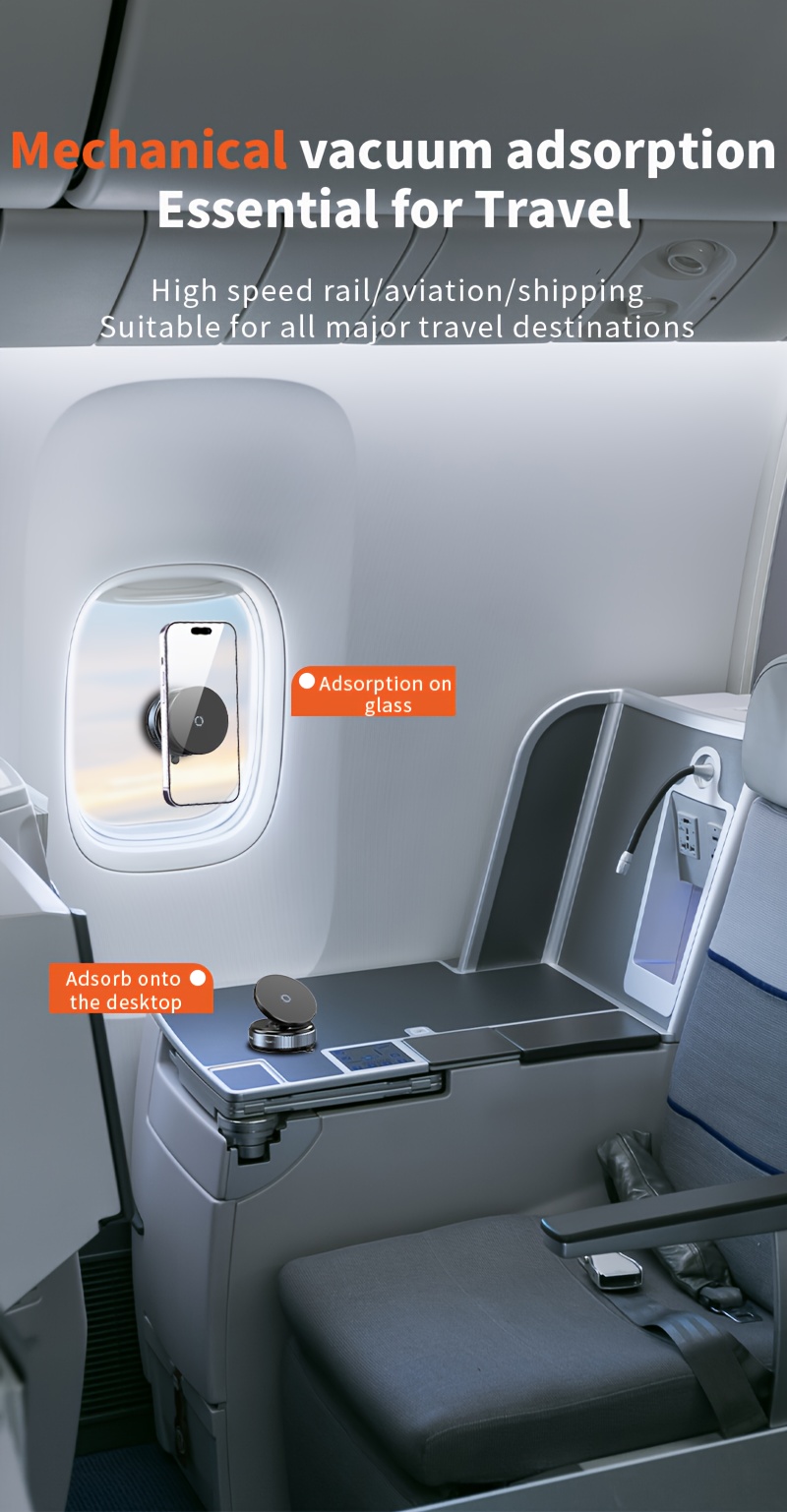 K009 Adjustable Magnetic Car Phone Holder - Sturdy, Multi-Angle, Waterproof ABS, Dual-Sided Suction Cup Mount for All Smartphone Sizes, 360° Infinite Rotation, Shell Suction Super Stable, No Adhesive Needed, Auto Compatible, Smartphone Holder | Suction Cup Mount | Waterproof Phone Holder