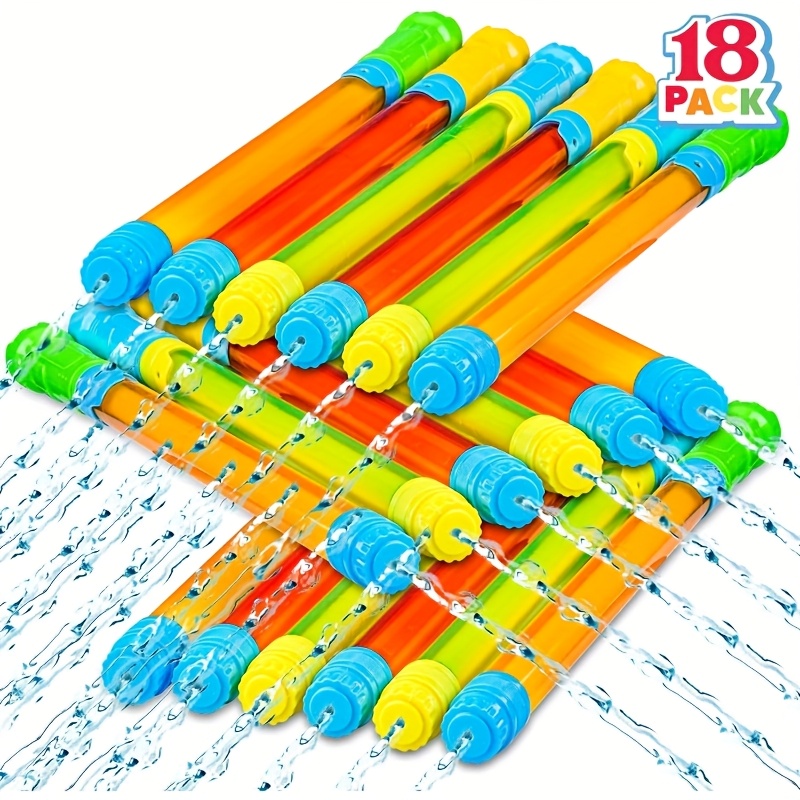 TEMU Lot de 18 pistolets à eau pour enfants - SYNCFUN pistolets à eau de 16,5'', cadeaux de fête d'Halloween, petits cadeaux de Noël, récompenses de