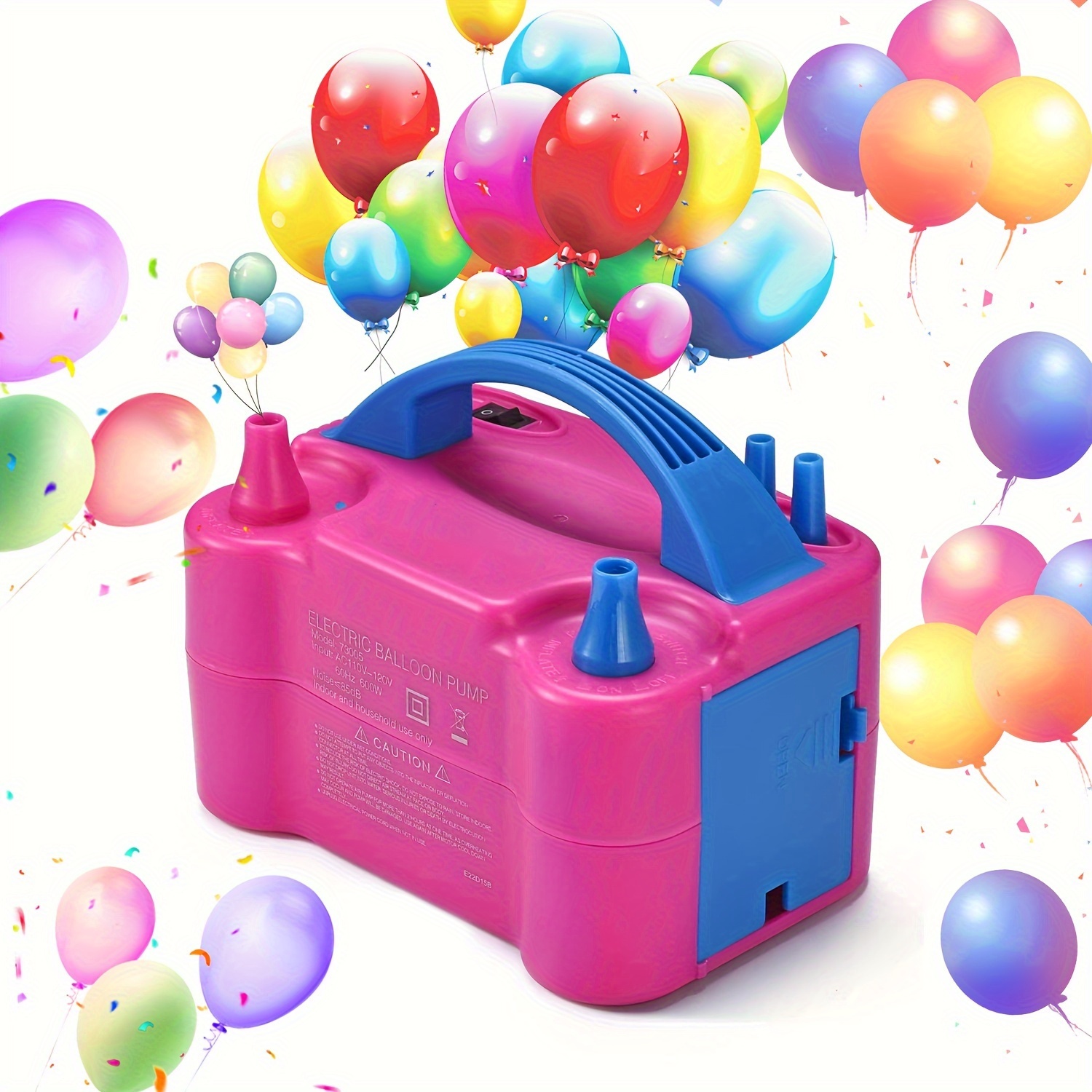 

Electric Air Balloon Pump And Tying Tool In One, Portable Dual Nozzle Electric Blower Air Pump Inflator For Decoration, Party And Save Time Air Pump 110v 600w Balloon Inflator For Party