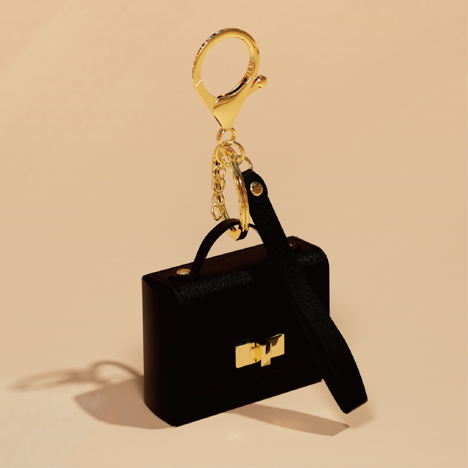 E-shop 1 PU-Leder Mini-Taschenanhänger – Modische Münzbörse mit goldener Hardware, kompaktes Design für Schlüssel Kleine Waren, erhältlich in Hellblau,
