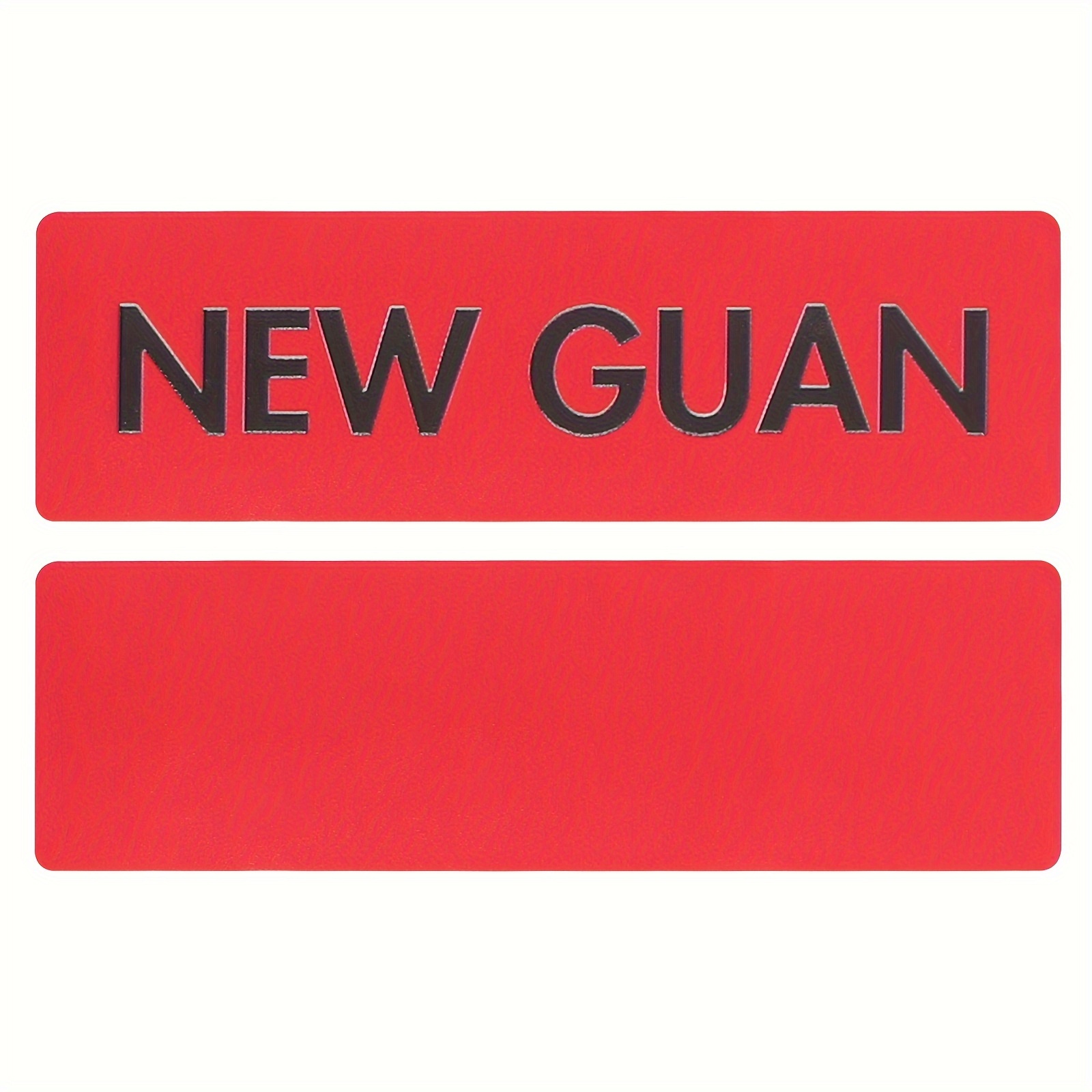 TEMU Personalized Uv Printing Leather Name Patches, 2pcs Hook-loop Custom Id Labels With Custom Text For Uniforms, Work Shirts & Hats