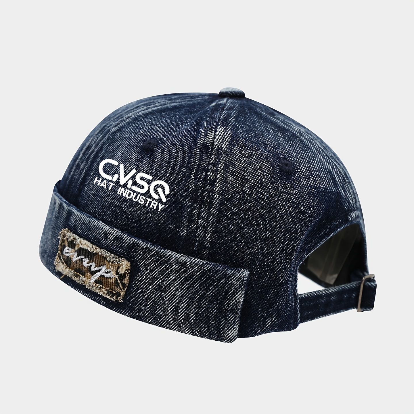 TEMU de couleur du tissu normales. Couleurs du motif aléatoires, non fixes. Casquette coque de melon délavée vieillie de style vintage japonais,