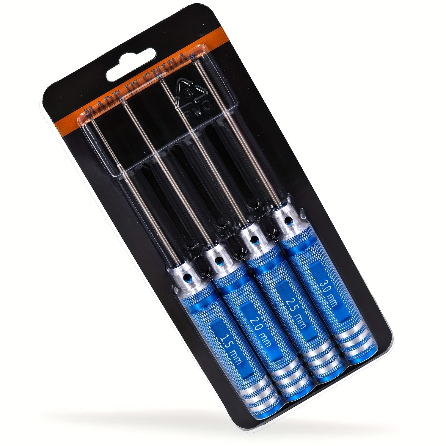 hex screwdriver set 1 5 2 0 2 5 3 0mm hex tips medium carbon steel aluminum alloy handle black   Product details 5