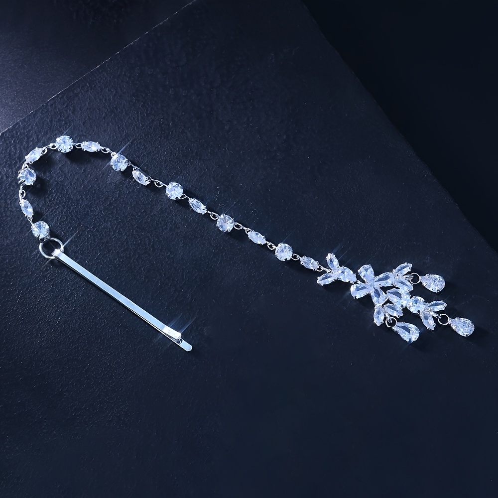 Bohemian Zirconia Water Drop Pendant Bridal Headdress