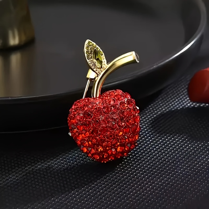 TEMU Broche de - Joyería de Aleación de con de Hojas Verdes, Elegante Accesorio de Moda para Abrigos, Vestidos, Americanas - Uso Versátil para Toda