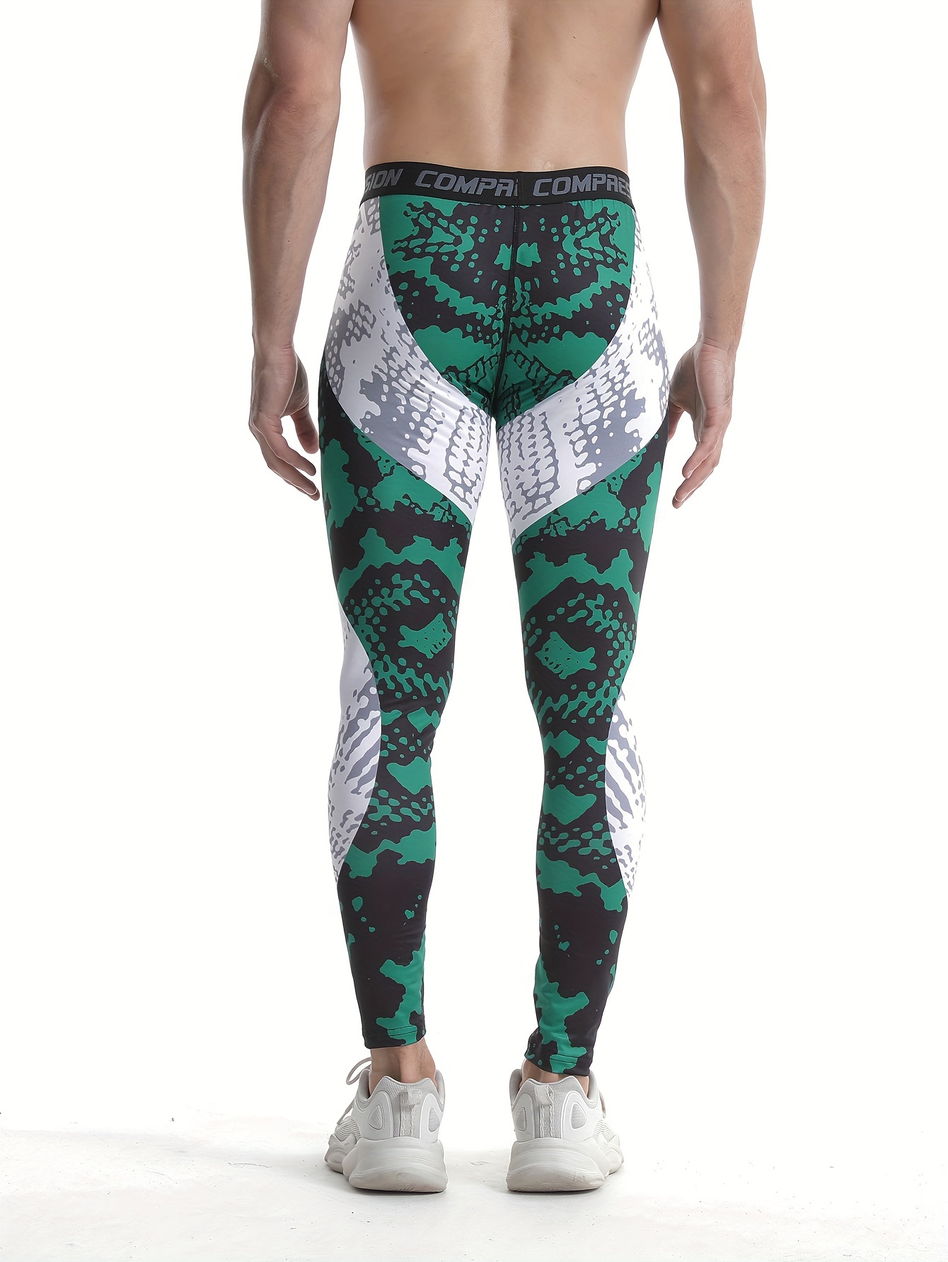 mens athletic compression leggings 92 polyester elastane Temu