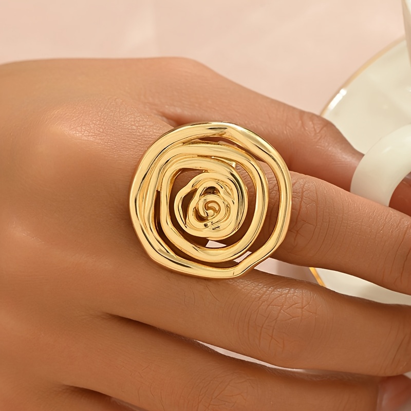 Simple Open Stainless Steel Geometric Ring For Women