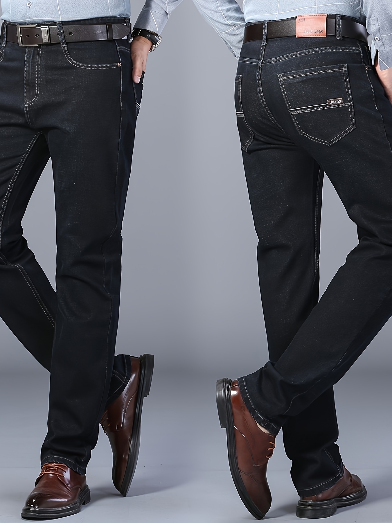 jean noir tendance style old school plusieurs poches Temu Morocco