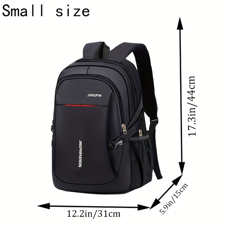 TEMU Leisure Schoolbag, Simple Backpack, Large Capacity Middle School Student Schoolbag, Computer Travel Bag