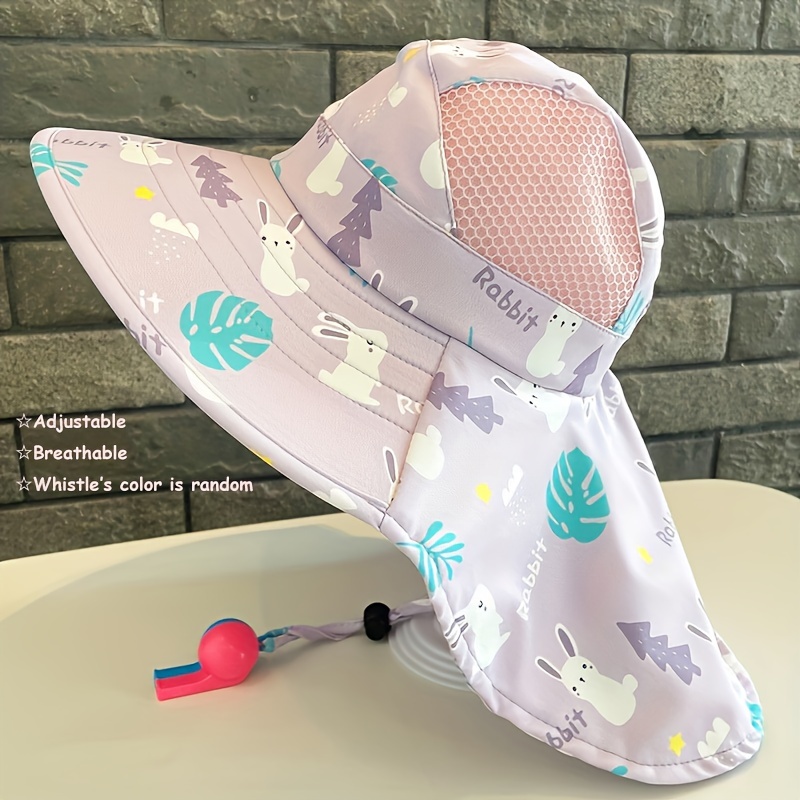 kids' cartoon style breathable sun hat wide Temu Portugal
