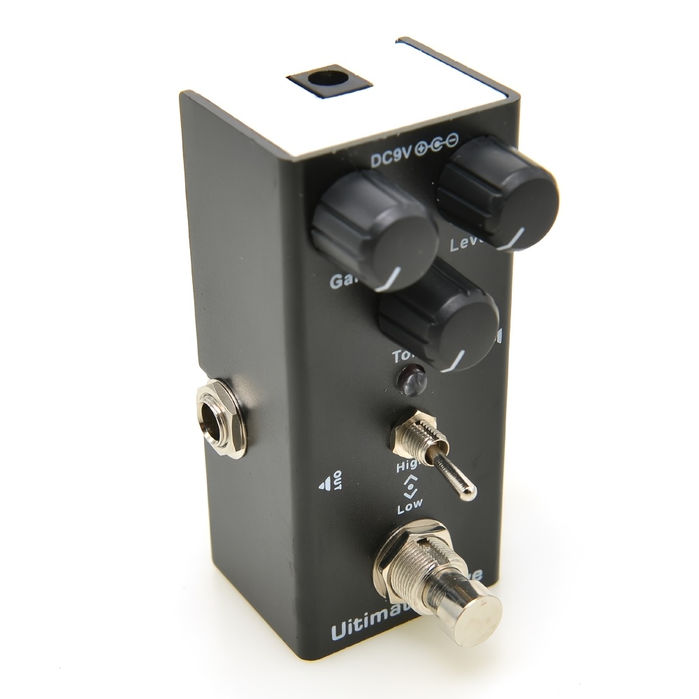 Distortion Guitar Pedal – 4-Mode Overdrive/Boost/Dist, Analoge Schaltung, 9V Stromversorgung