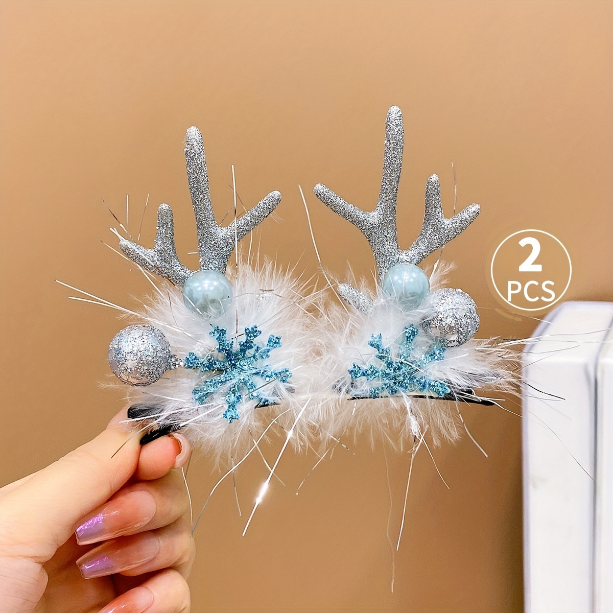 

Christmas , 1 & Fur Accessories , Hairpins For