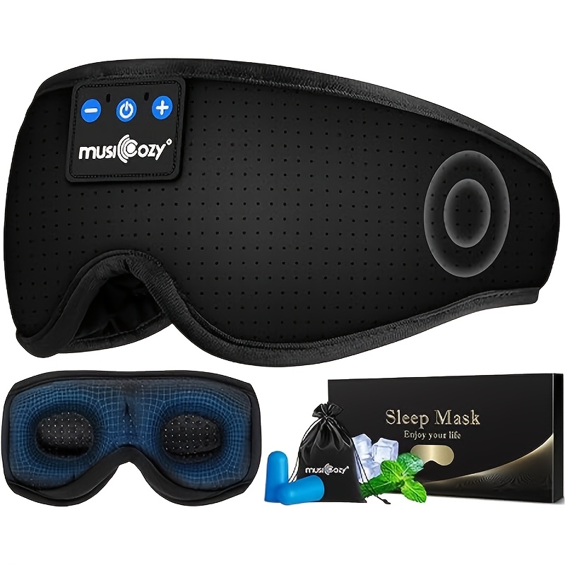 TEMU Musicozy Headphones, Side-sleeping Headphones, Eye Mask With Audio, Earphones, Innovative Gadget And Presents