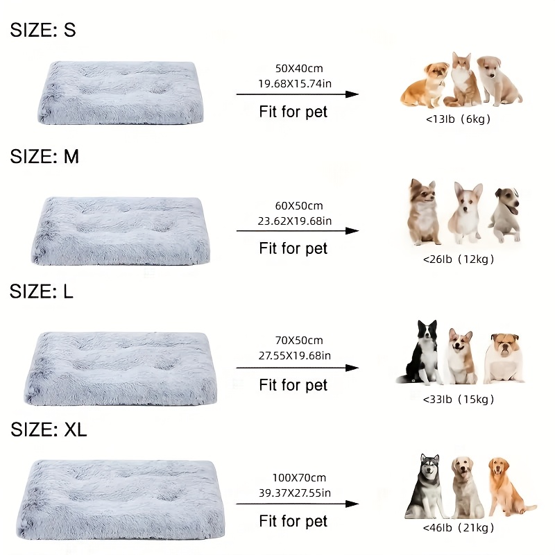 E-shop Extra Große Haustiermatratze für Herbst- und Wintermonate, Haustiersofa, Hundebett, Katzenbett, Weich, Warm, Bequem, Geeignet für kleine bis