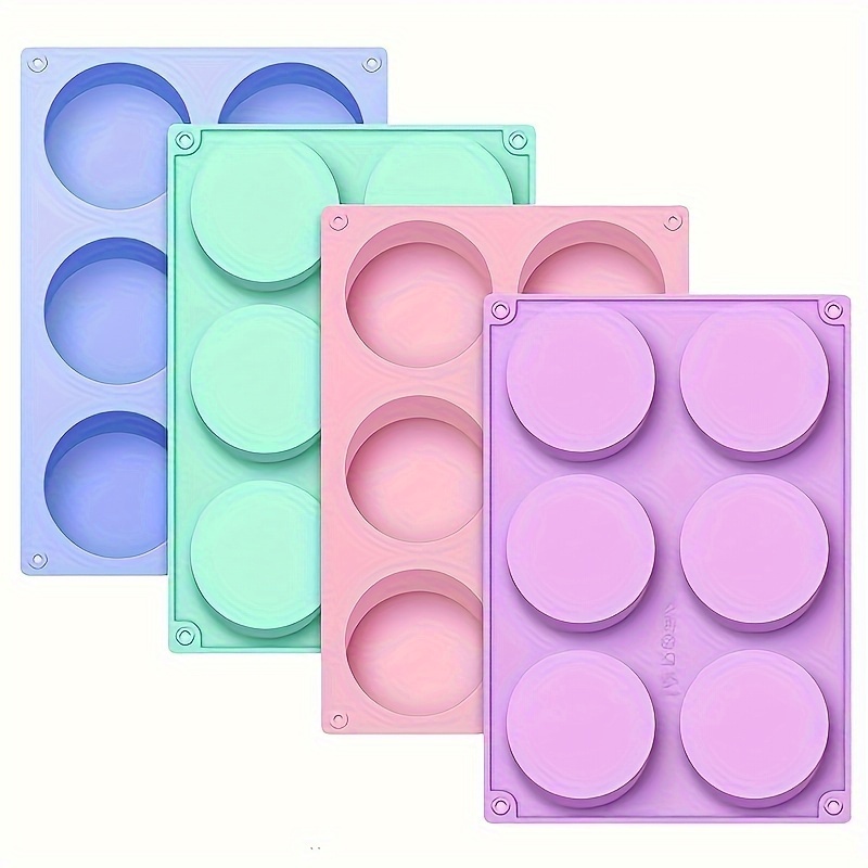 

4pcs Silicone Baking Mold Set For Candy, Cookies, Chocolate, Cupcakes & Pudding - , Bpa-free Cylinder Molds For Mini Soaps And Crafts