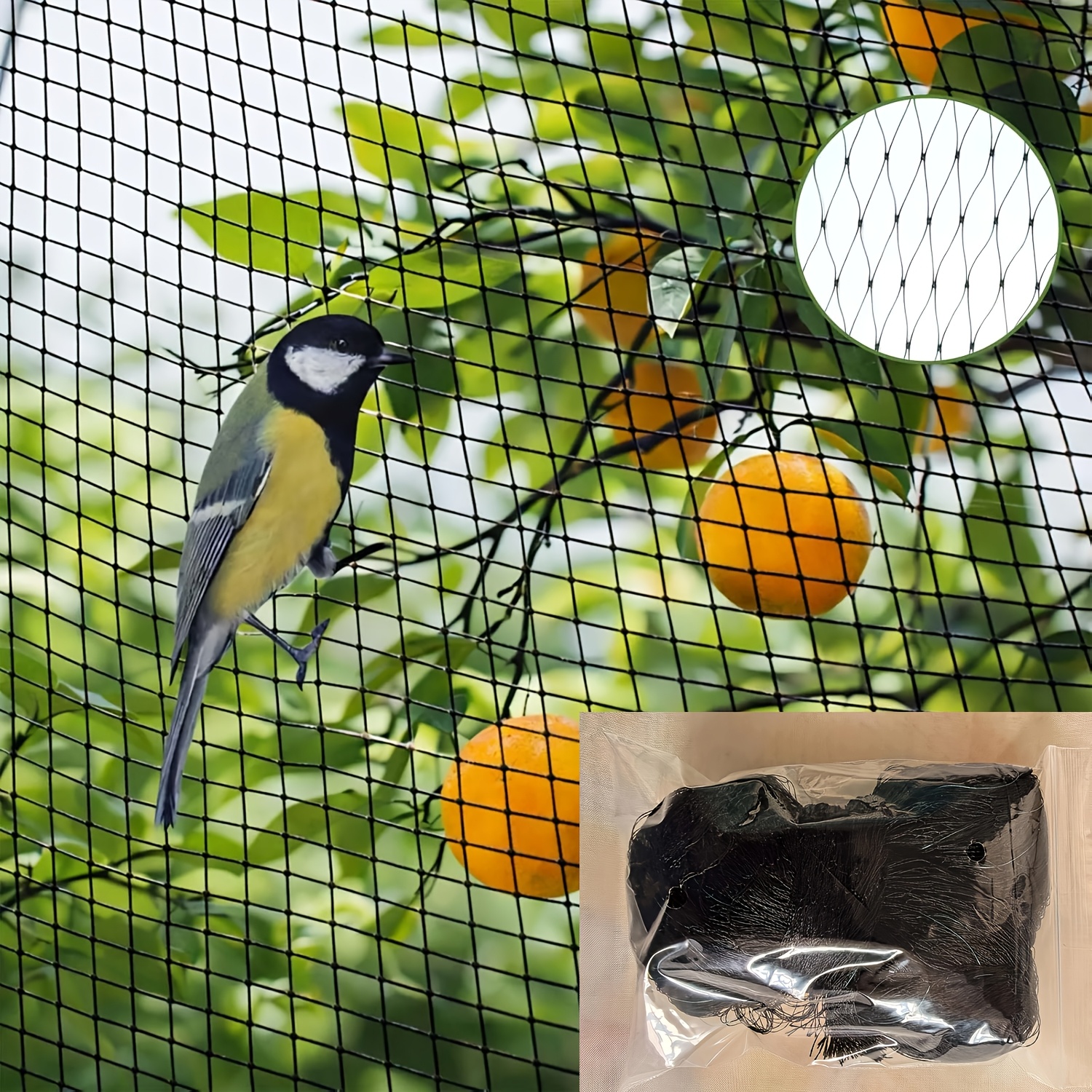 Bird Netting, 6x3m Garden Net, Pigeon Deterrent Net, Protective Netting, Vegetable Garden Net, For Protecting Plants, Vegetables, And Fruits, Fine Mesh, Black