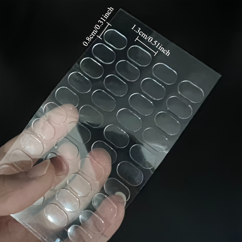 40 piezas de puntos adhesivos transparentes de   cara   - cinta nano removible para   figuras de     y bases de muñecas, almohadillas adhesivas invisibles para coleccionables, juguetes y soportes de exhibición (montaje sin daños)