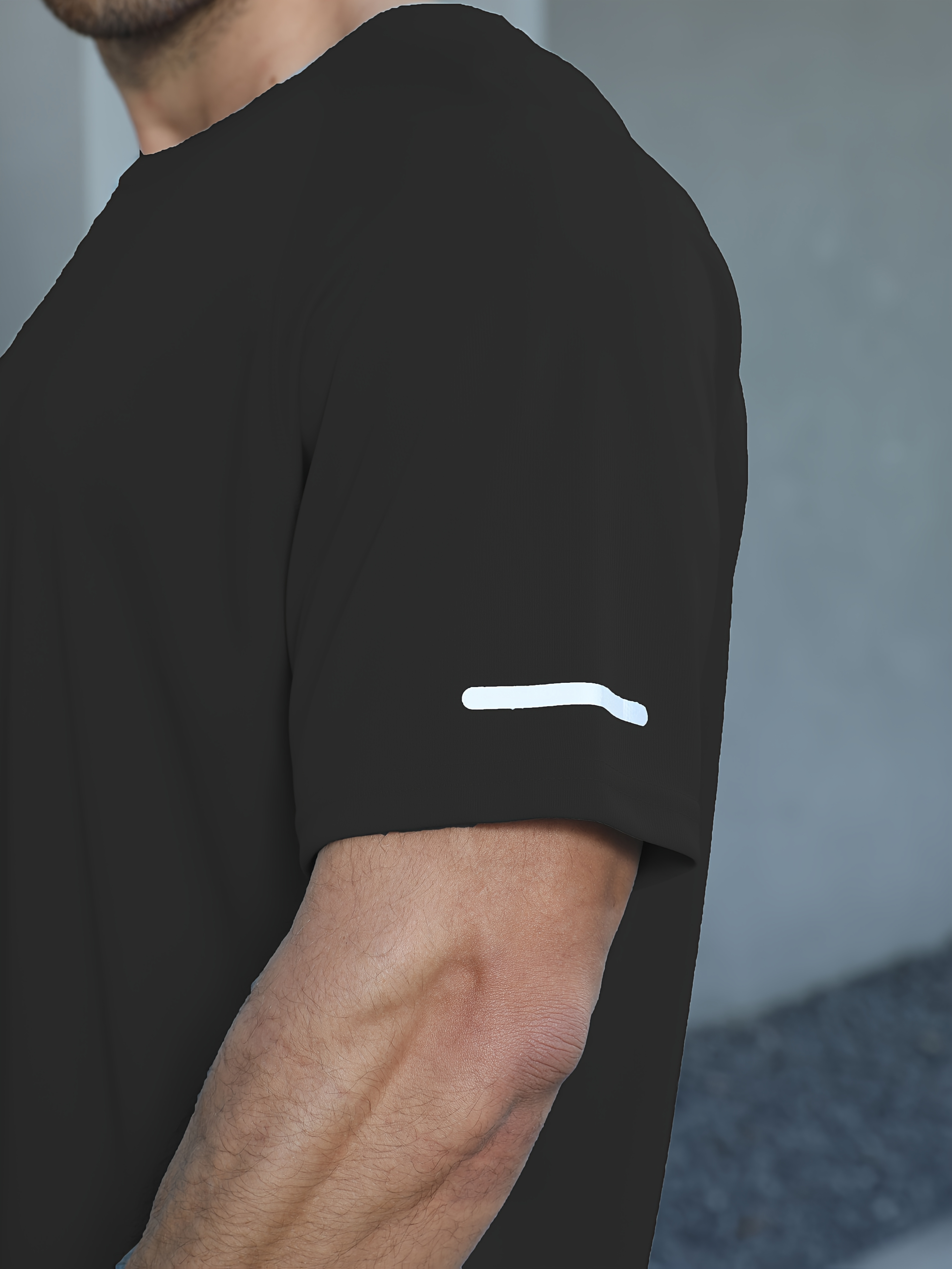 One Piece Plus Size Men's SOLID Short Sleeve Sports T-Shirt, Casual Fashion Tee with 3-Position Print 520, PLUS SIZE