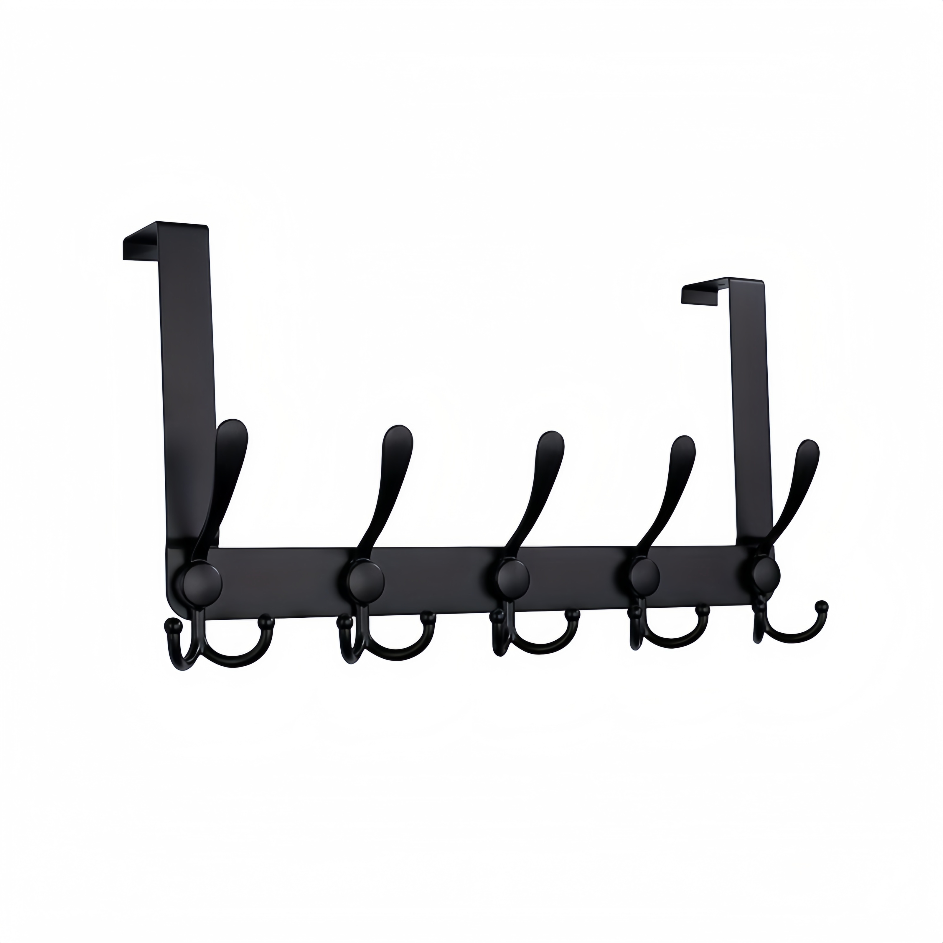 1pc Wall Mounted Over the Door Coat Rack with 5 Triple Hooks for Hanging  Coats, Towels, and Hangers - Perfect for Bathroom, Bedroom, and Home