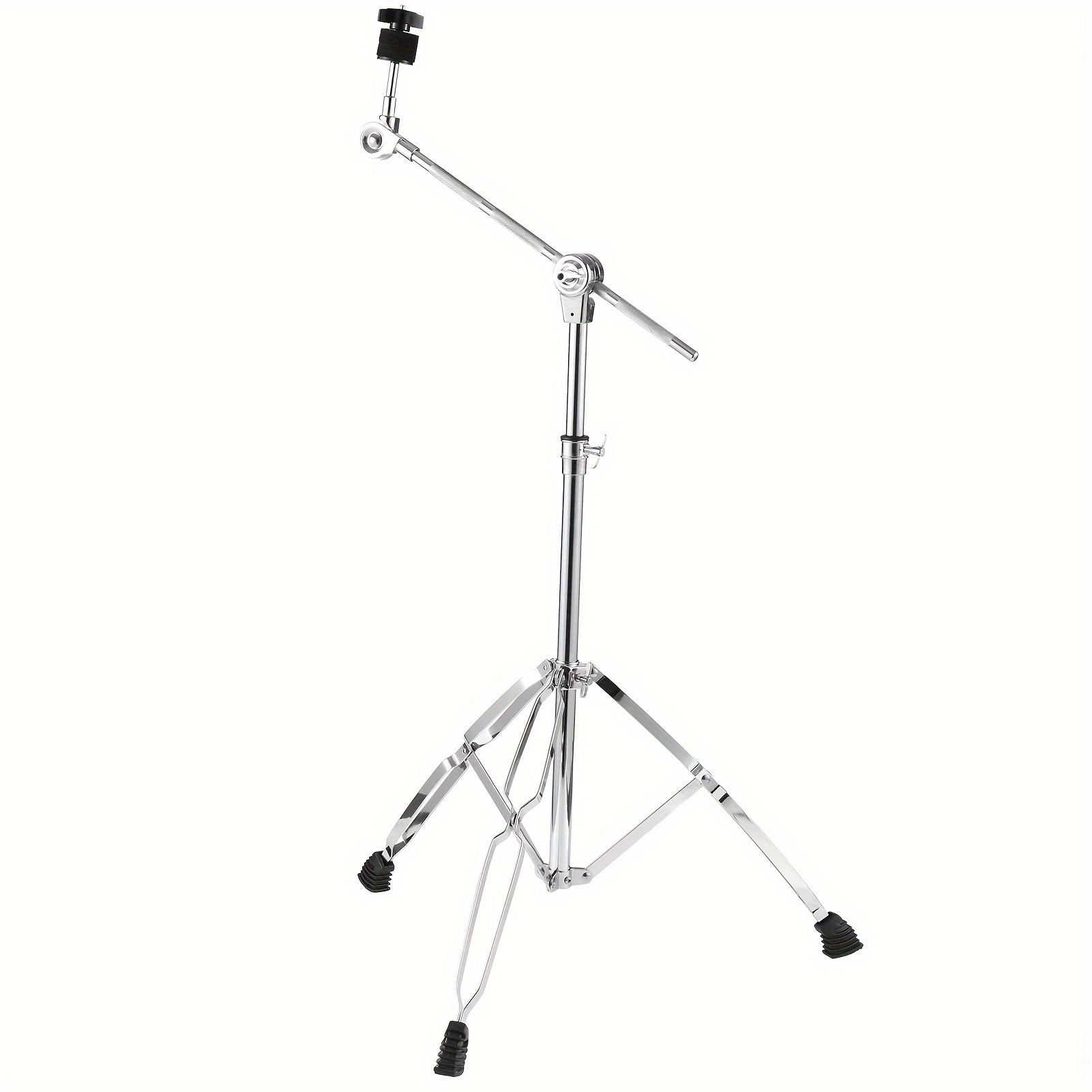 

Cymbal Stand Straight & Boom Cymbal Stand Double Braced Legs Height & Angle Adjustable Drum-kit Cymbal Support Rack Heavy Duty Boom/straight Combo With Rubber Feet