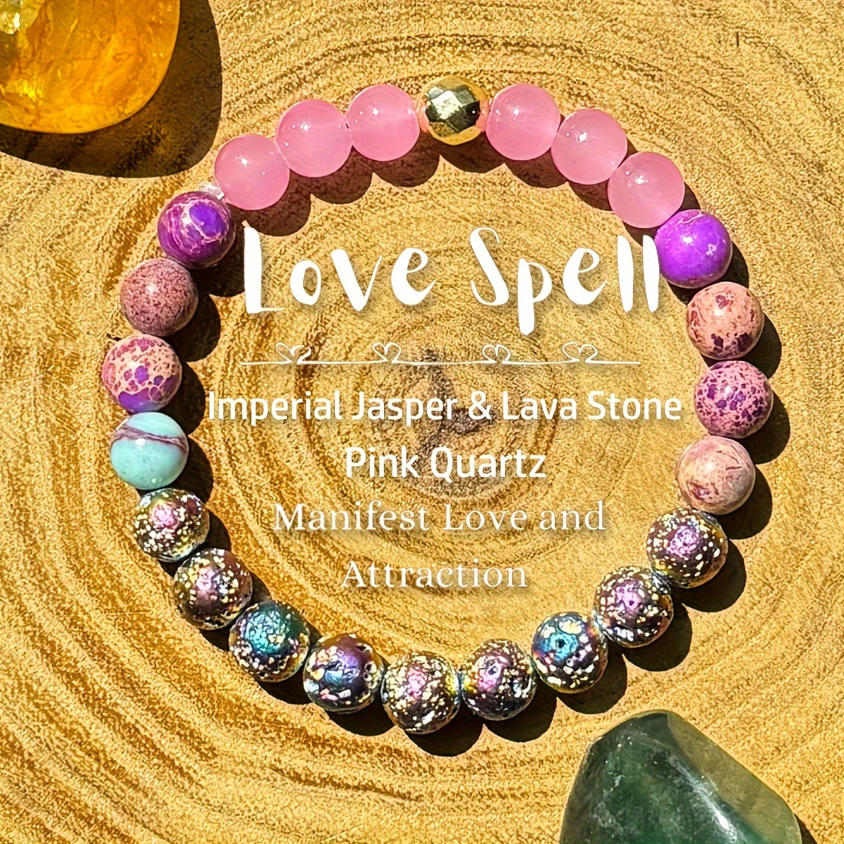 

Love Attraction Bracelet: Natural Imperial Jasper & Lava Beads, Pink Beaded, Unzip Design, Women's Jewelry Gift For Her - Perfect For Daily Wear And Parties, Suitable For All Seasons