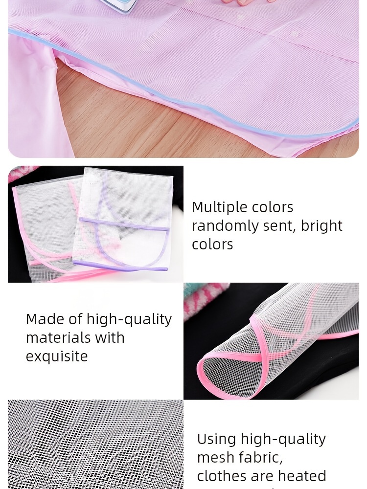 high temperature resistant ironing mat protective mesh ironing cloth non electric heat insulation pad for clothes   plastic material details 4