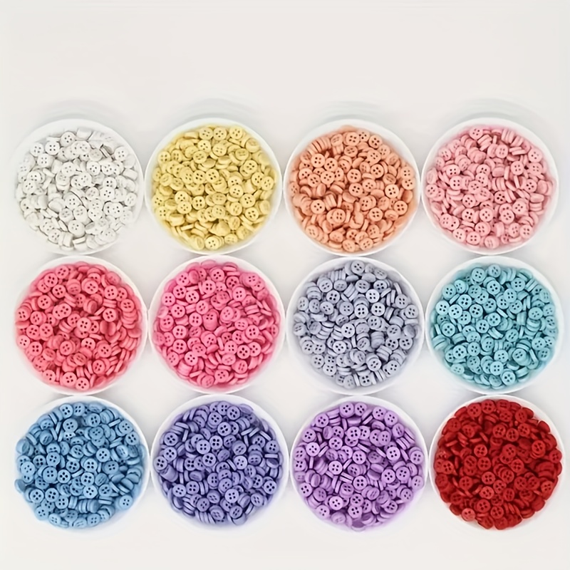 60pcs mini resin   hole buttons with edges for doll clothes sewing and projects sewing additions decorative buttons durable buttons