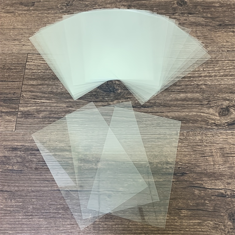 

50-100pcs Design Transparent Sheets, 0.125mm , Heat Resistant, For Hot , Heat Embossing, Crafting, Diy Projects, Shaker Cards