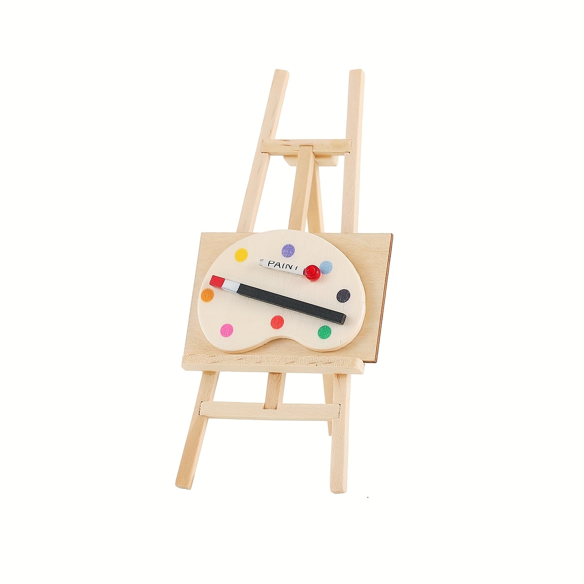 Image of Dollhouse Decoration, Mini Easel Display Stand For Dollhouse, Miniature Painting Gallery Scene Ornament Model, Pocket-sized Scene Component, Ideal Gift For Hobbyists