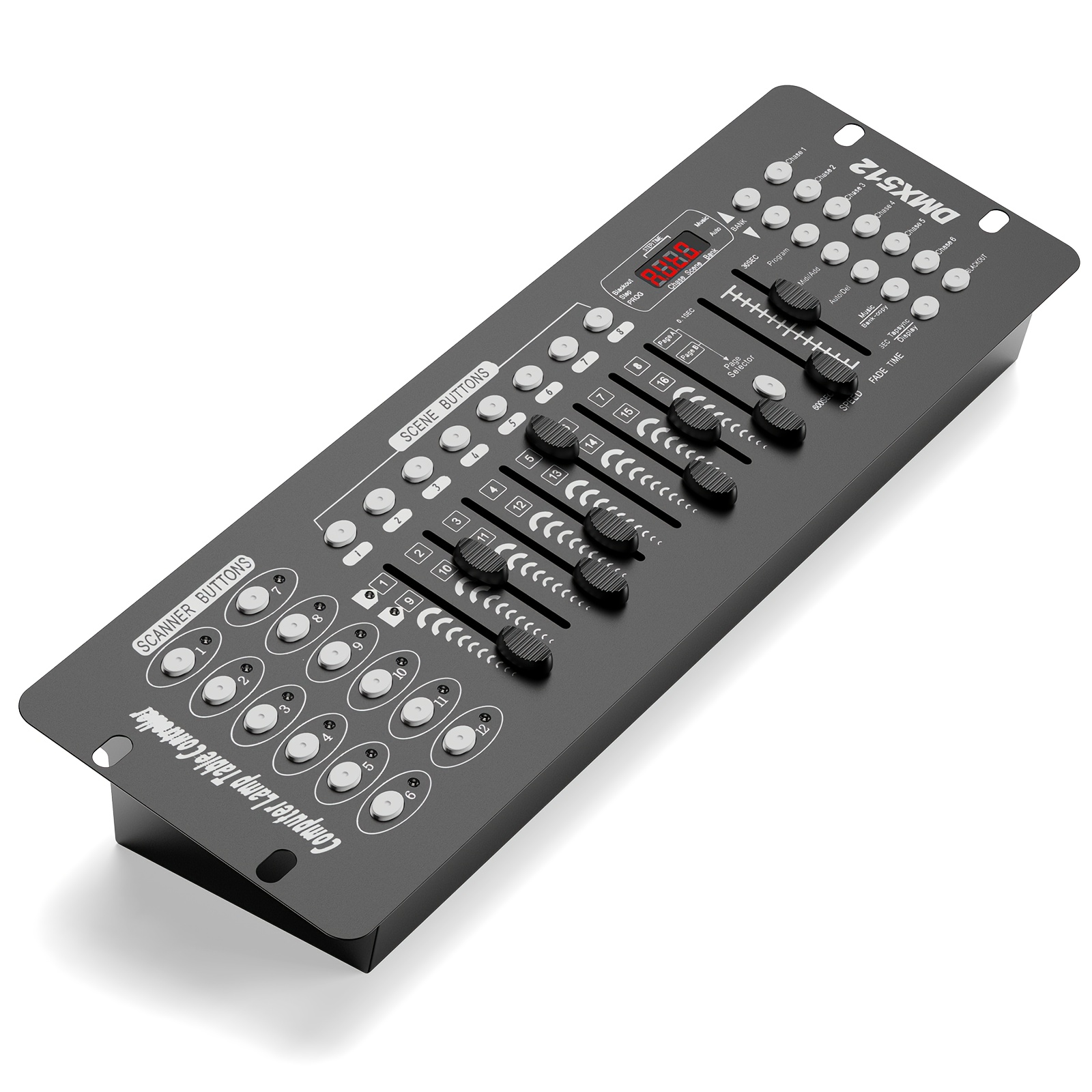 TEMU Contrôleur DMX, Console DMX 512 à 192 canaux pour contrôler les lumières de , panneau de contrôle pour de programmes de DMX de , idéal pour DJ,