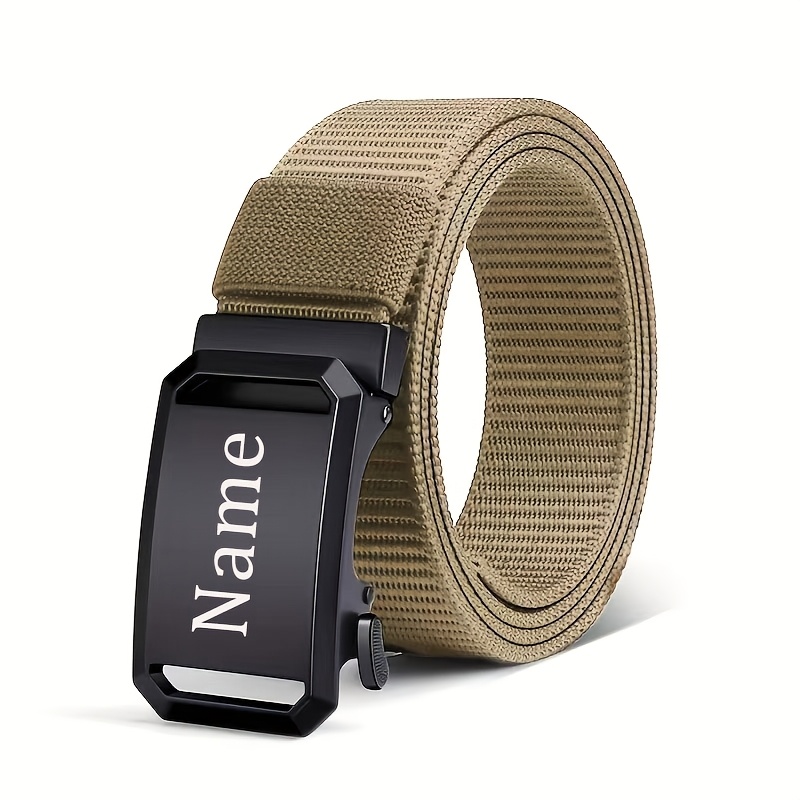 Personalized Custom Text Adjustable Canvas Belt